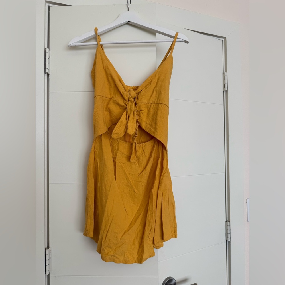 Mustard Yellow Sleeveless Dress